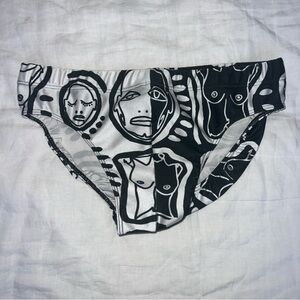 Patrick Church Mens Swim Brief - Black and White